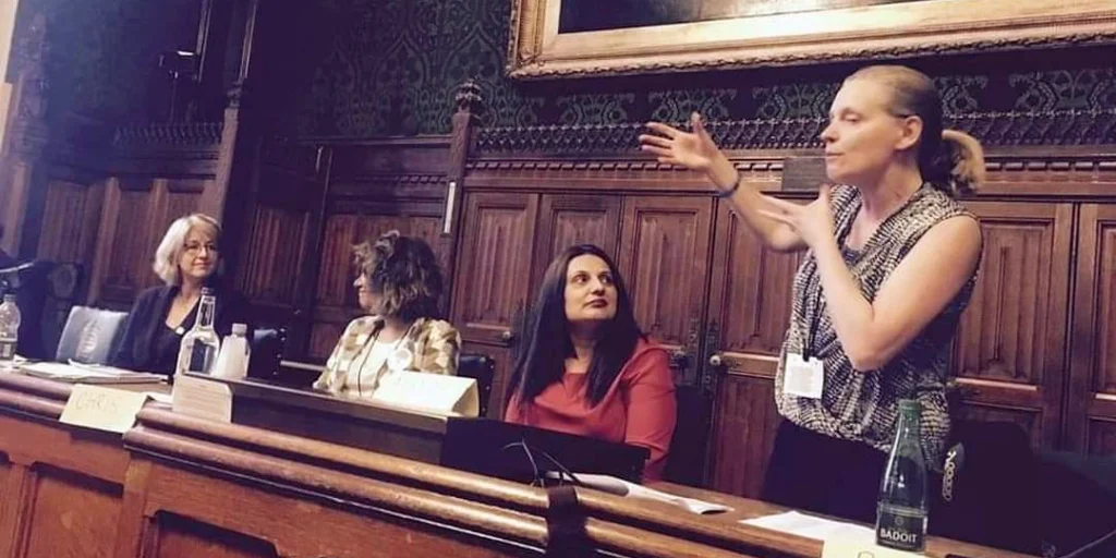 Chris Tuck, Motivational speaker and Trainer, speaking in Parliament