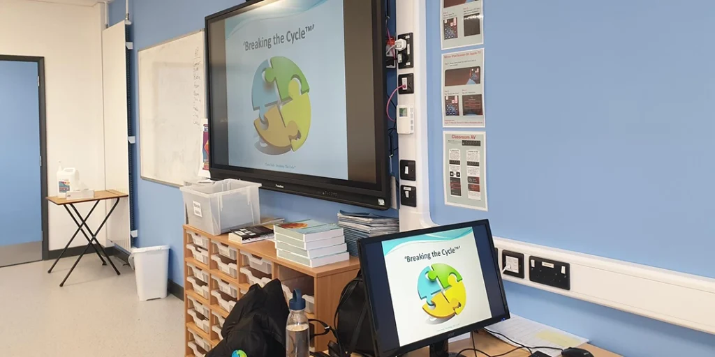 Display screen for Chris Tucks workshops and training programmes